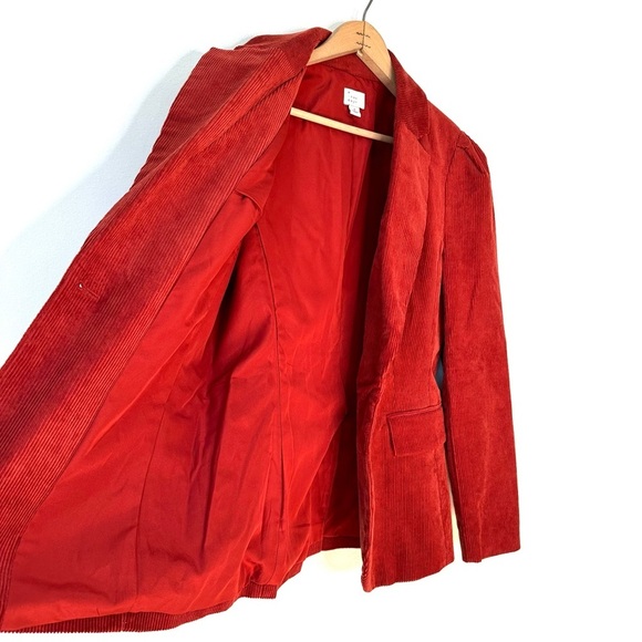 A New Day | Orange Corduroy Blazer Size 4 - Picture 5 of 11